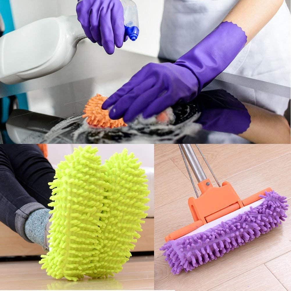 5-Pairs Mop Slippers Shoes for Floor Cleaning