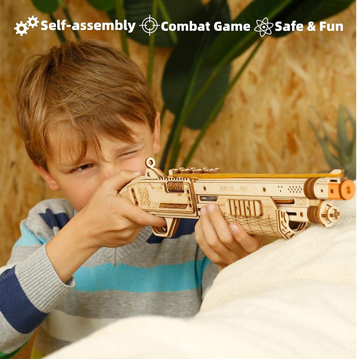 Terminator M870 Gun Toy 3D Wooden Puzzle