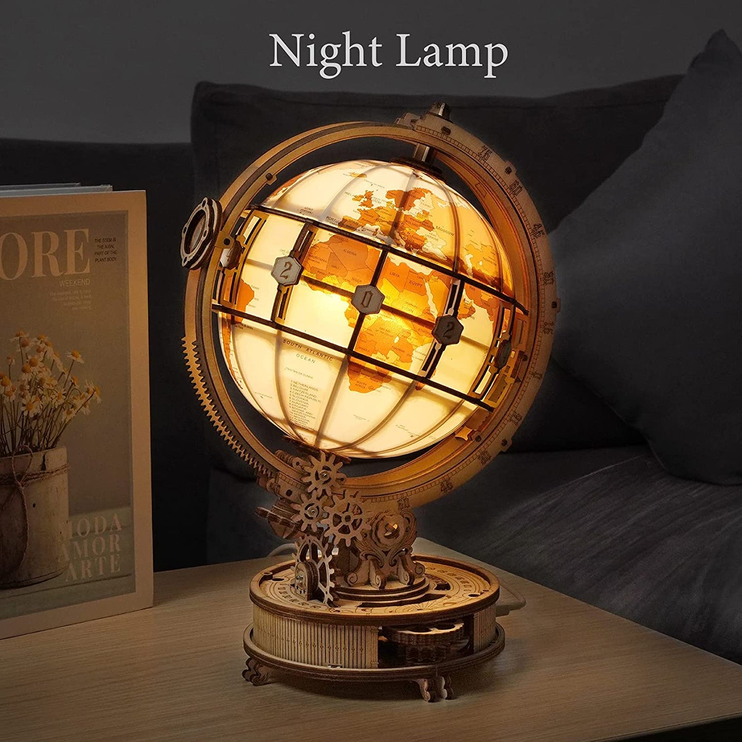 Luminous Globe 3D Wooden Puzzle